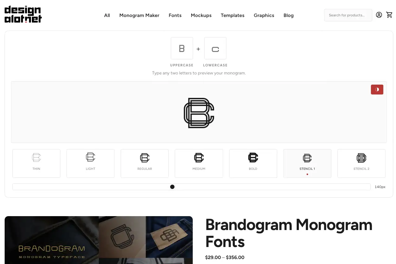 built with claude in 10 days - monogram builder type tester plugin for brandogram