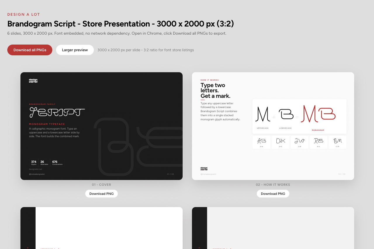 built with claude - font presentation output assets case study